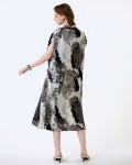SIXDO6 G-Black V-Neck Woven Loose Dress